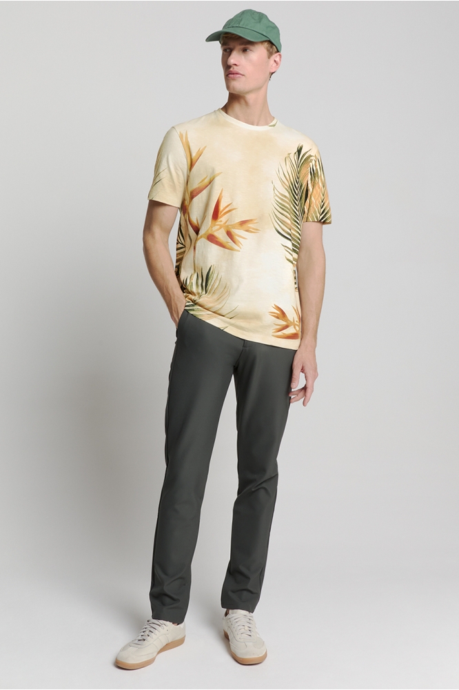 GEDRUKT CREWNECK T SHIRT 28350416 015 SAND